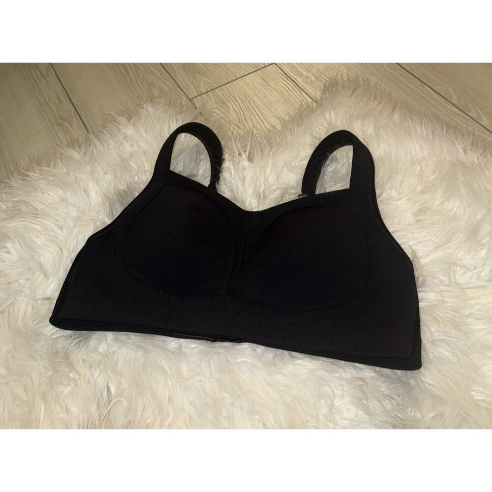 Lululemon Ta Ta Tamer Sports Bra Lightly Lined Wire Free Womens 36C Black